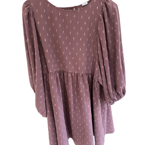 Melrose and Market Women's L Yoke, Y2K, Baby Doll Mini Dress, Flowy - Picture 1 of 9